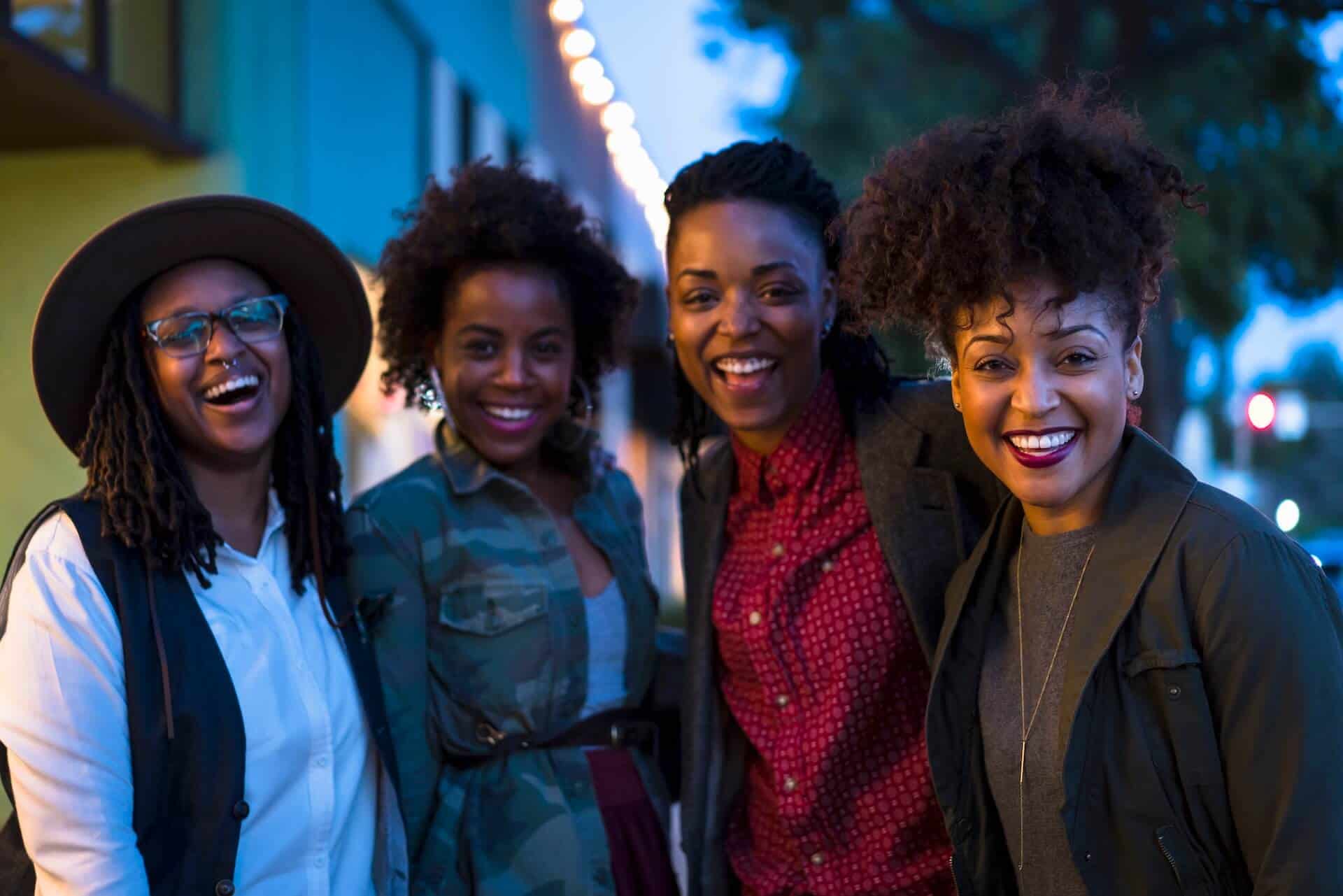 female friends laughing